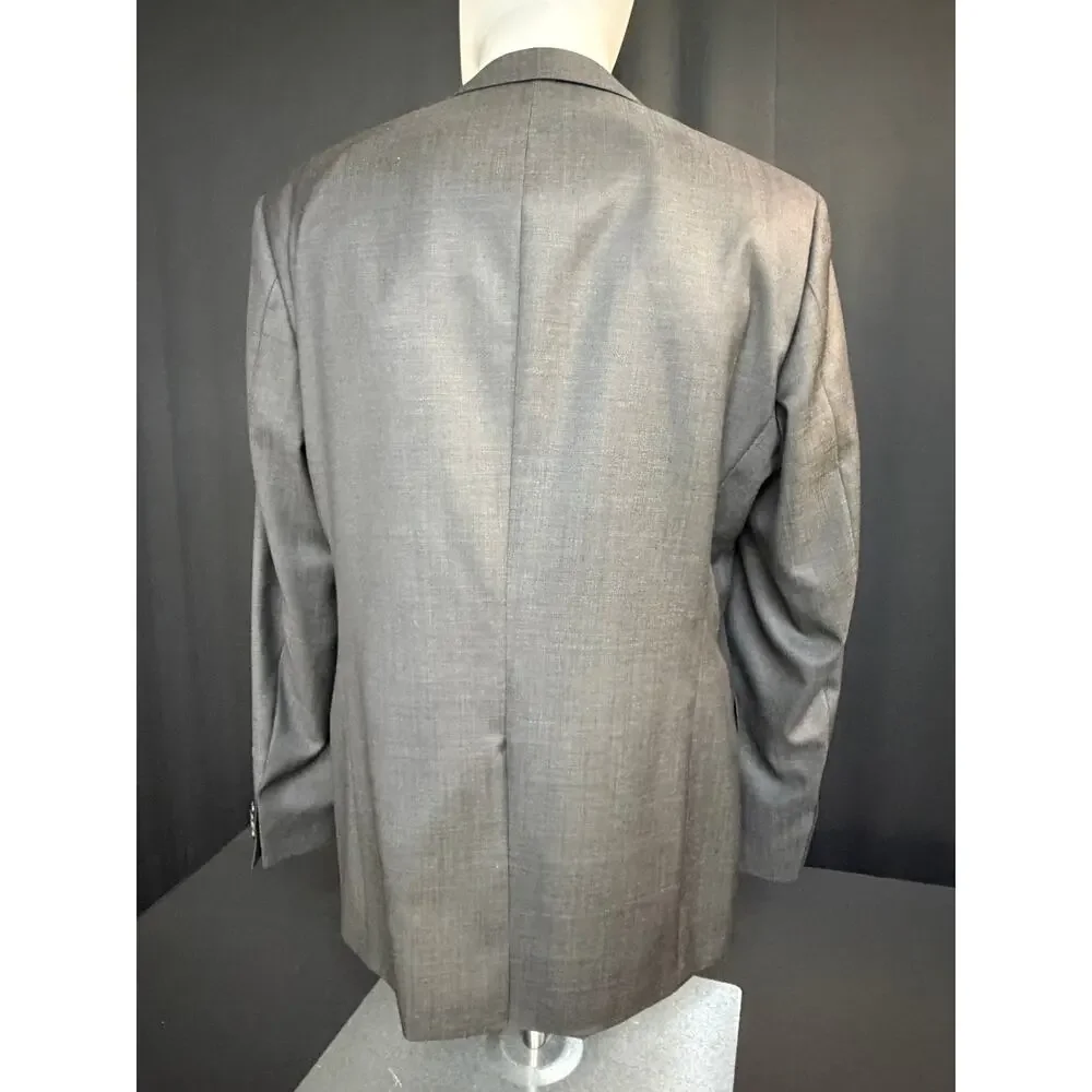 BOSS Hugo Boss Blazer 42R Gray 100% Virgin Wool Two Button NWT